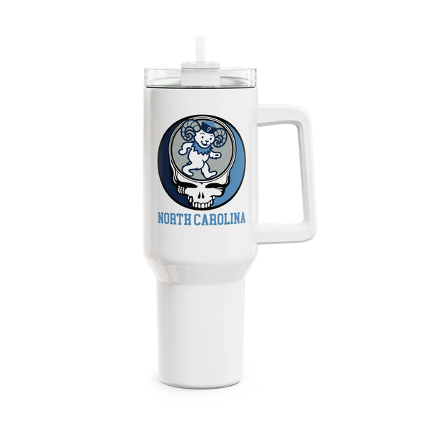 Grateful Dead - North Carolina Stealie "Fat Man" Tumbler,  Double Insulated 40oz Travel Mug - StealieShop